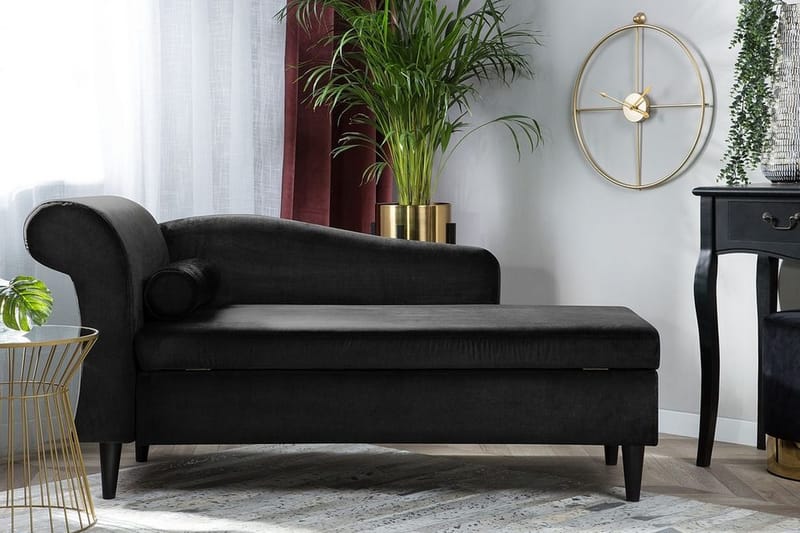 Luiro Schäslong - Svart - Möbler - Vardagsrum - Fåtöljer - Schäslongfåtöljer & divanfåtöljer