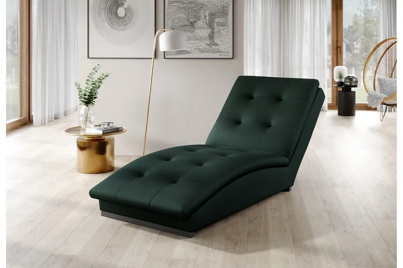 Manwi Schäslongfåtölj, Grön