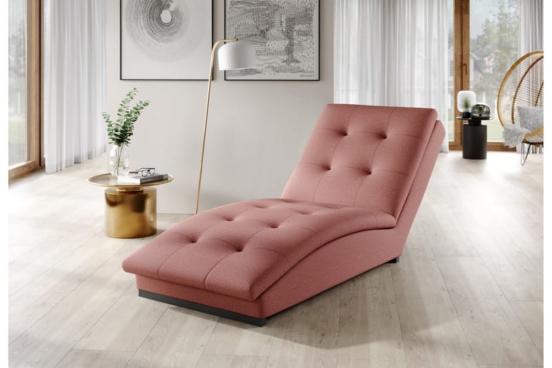 Manwi Schäslongfåtölj Rosa - Möbler - Vardagsrum - Fåtöljer - Schäslongfåtöljer & divanfåtöljer