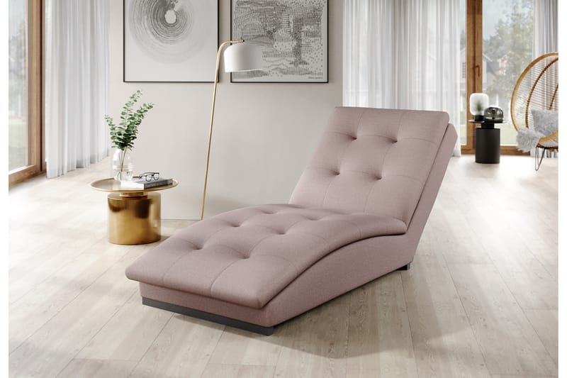 Manwi Schäslongfåtölj Rosa - Möbler - Vardagsrum - Fåtöljer - Schäslongfåtöljer & divanfåtöljer