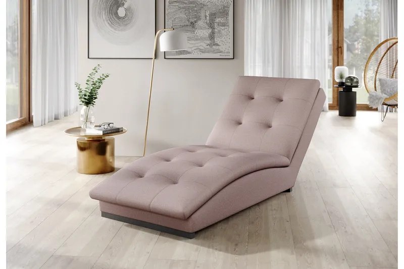 Manwi Schäslongfåtölj - Rosa - Möbler - Vardagsrum - Fåtöljer - Schäslongfåtöljer & divanfåtöljer