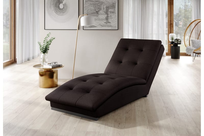 Manwi Schäslongfåtölj, Svart