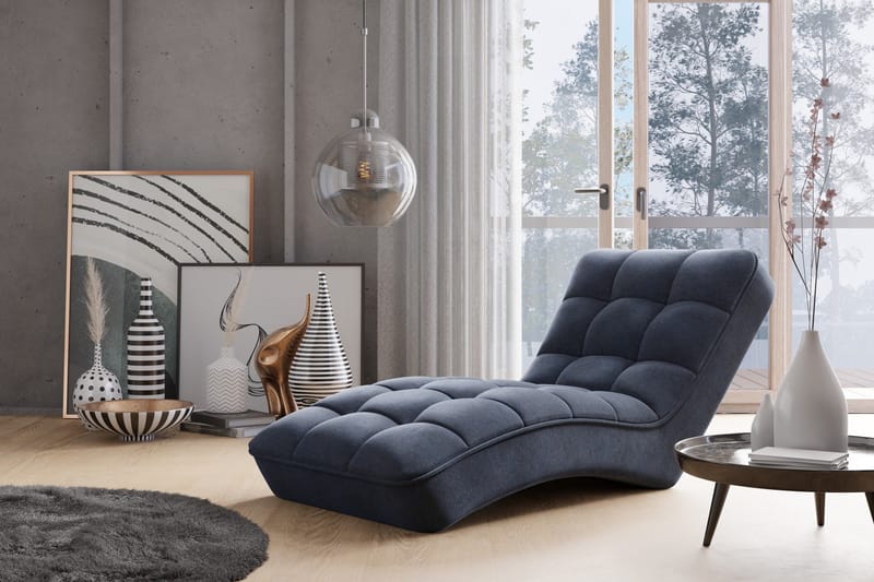 Mariya Schäslongfåtölj - Mörkgrå - Möbler - Vardagsrum - Fåtöljer - Schäslongfåtöljer & divanfåtöljer