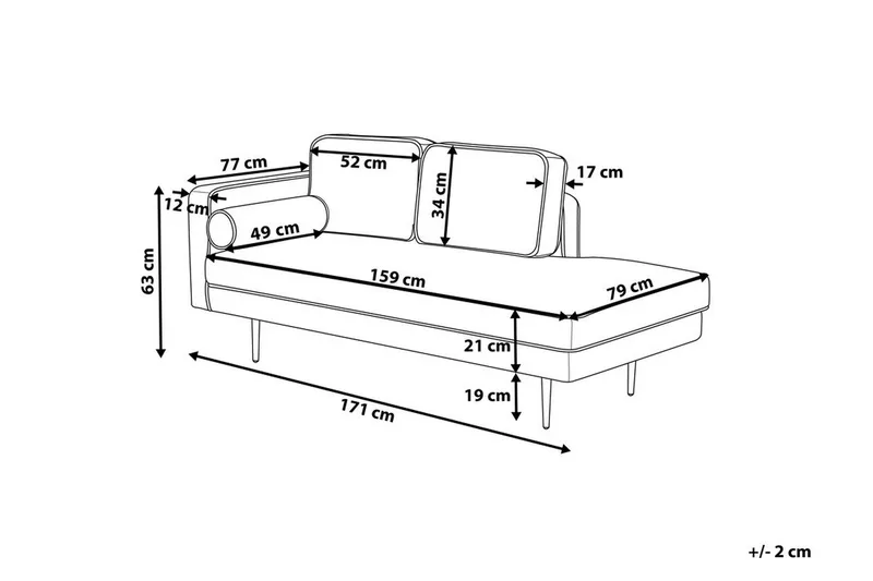 Miramas Schäslong - Grå - Möbler - Vardagsrum - Fåtöljer - Schäslongfåtöljer & divanfåtöljer