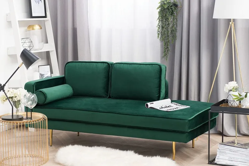 Miramas Schäslong - Grön - Möbler - Vardagsrum - Fåtöljer - Schäslongfåtöljer & divanfåtöljer