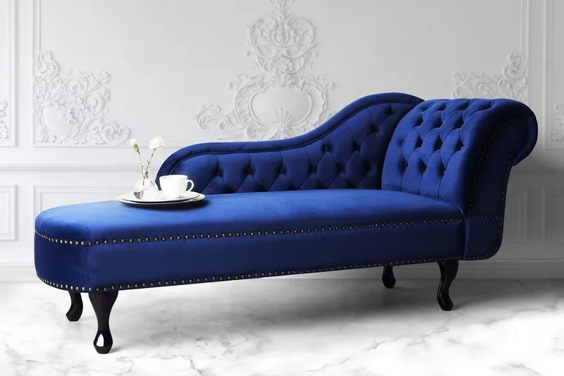 Nimes Schäslong - Blå - Möbler - Vardagsrum - Fåtöljer - Schäslongfåtöljer & divanfåtöljer