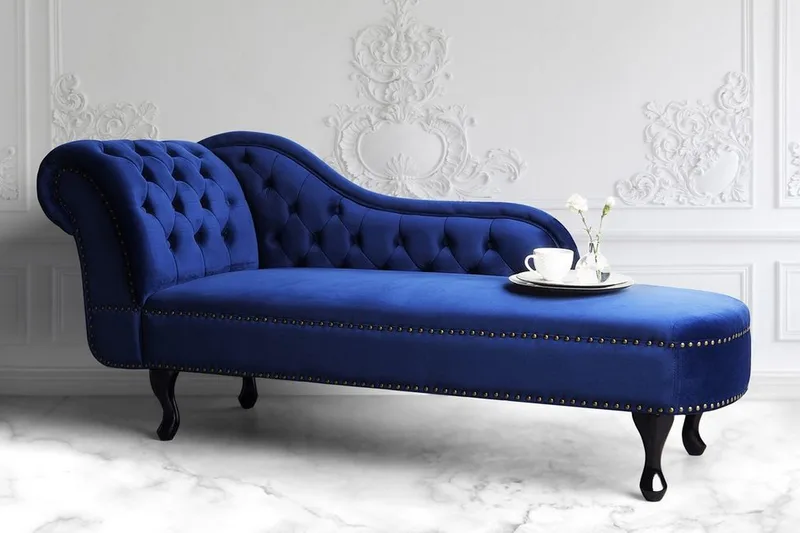 Nimes Schäslong - Blå - Möbler - Vardagsrum - Fåtöljer - Schäslongfåtöljer & divanfåtöljer