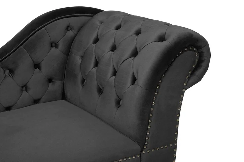 Nimes Schäslong - Svart - Möbler - Vardagsrum - Fåtöljer - Schäslongfåtöljer & divanfåtöljer