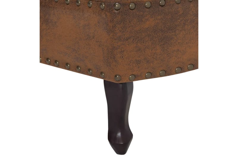 Schäslong brun konstmocka - Brun - Möbler - Vardagsrum - Fåtöljer - Schäslongfåtöljer & divanfåtöljer