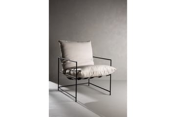 Sedalia Modern Fåtölj med Armstöd i Tyg - Ljusbeige - Möbler - Vardagsrum - Fåtöljer
