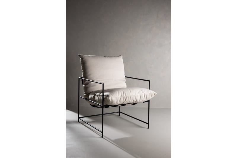 Sedalia Modern Fåtölj med Armstöd i Tyg - Ljusbeige - Möbler - Vardagsrum - Fåtöljer