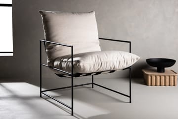 Sedalia Modern Fåtölj med Armstöd i Tyg - Ljusbeige - Möbler - Vardagsrum - Fåtöljer