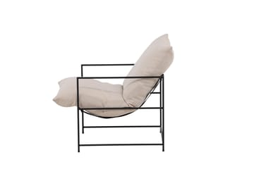 Sedalia Modern Fåtölj med Armstöd i Tyg - Ljusbeige - Möbler - Vardagsrum - Fåtöljer