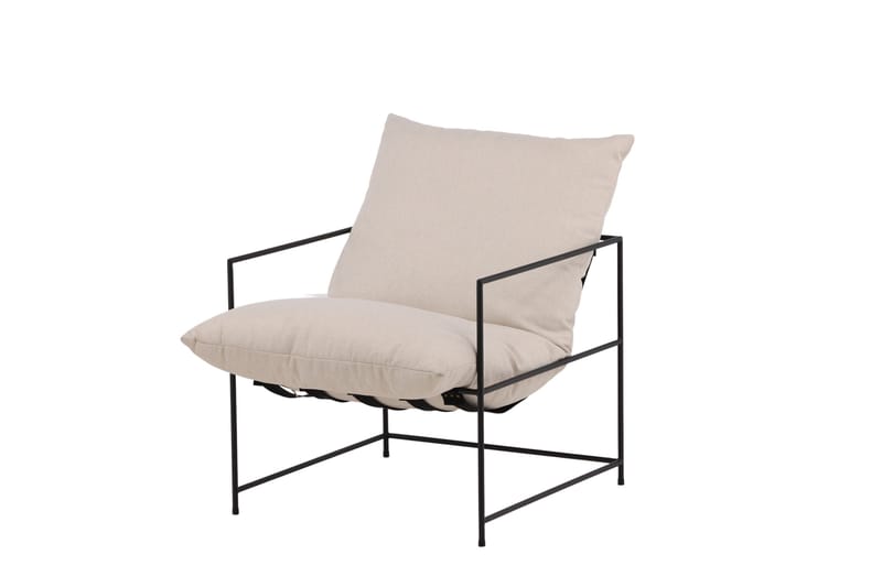 Sedalia Modern Fåtölj med Armstöd i Tyg - Ljusbeige - Möbler - Vardagsrum - Fåtöljer