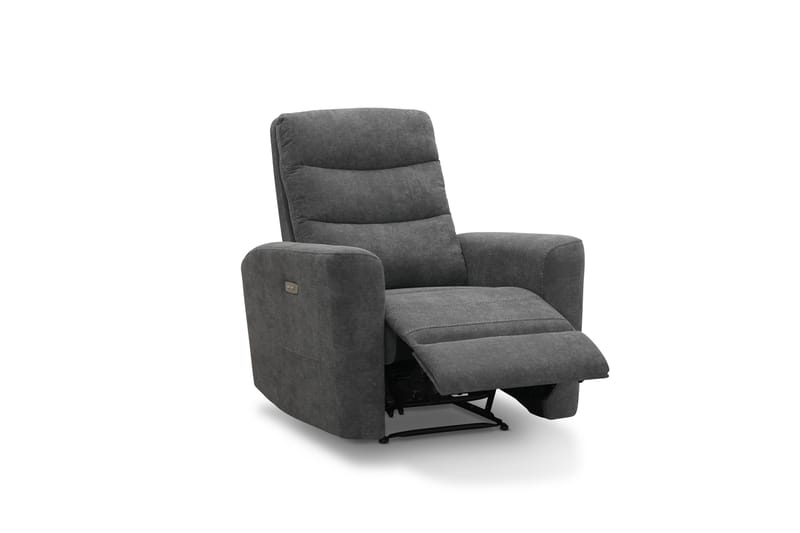Shano Reclinerfåtölj Elektrisk - Grå - Möbler - Vardagsrum - Fåtöljer - Biofåtöljer & reclinerfåtöljer