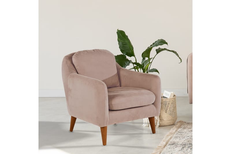 Sheku Fåtölj med Armstöd - Brun - Möbler - Vardagsrum - Fåtöljer