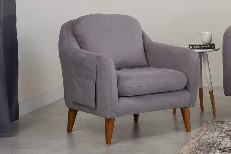 Sheku Fåtölj med Armstöd - Grå - Möbler - Vardagsrum - Fåtöljer