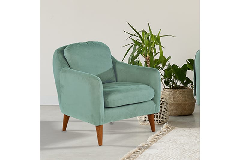 Sheku Fåtölj med Armstöd - Grön - Möbler - Vardagsrum - Fåtöljer