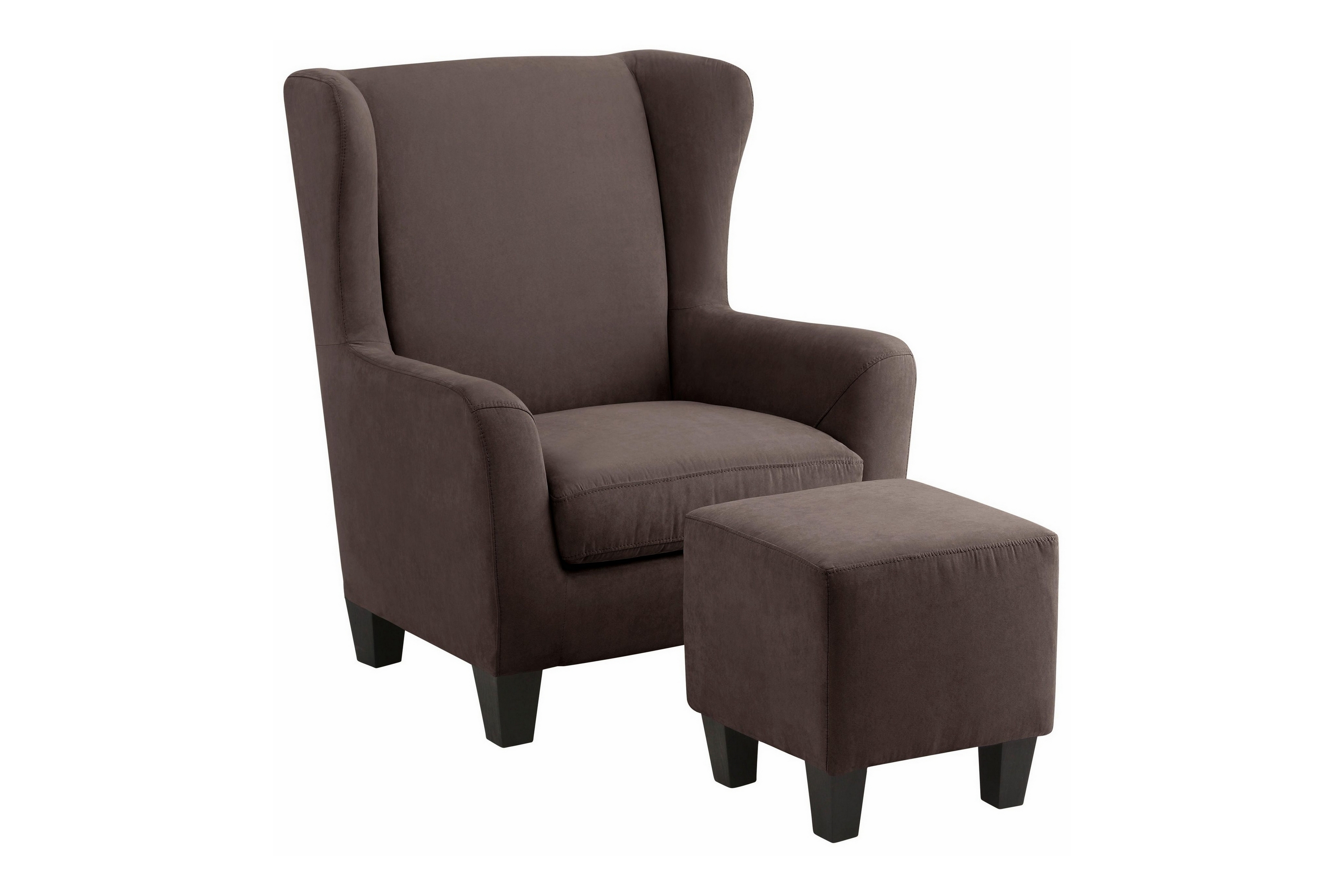 siham fåtölj microfiber brun -