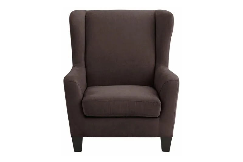 Silfa Fåtölj Microfiber - Brun - Möbler - Vardagsrum - Fåtöljer - Öronlappsfåtölj