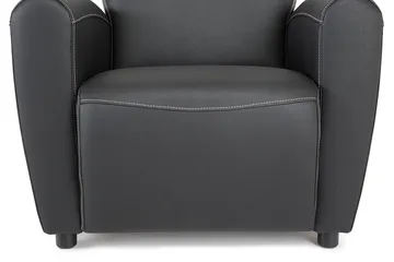 Aston Fåtölj Bonded Leather - Svart - Möbler - Vardagsrum - Fåtöljer - Skinnfåtölj