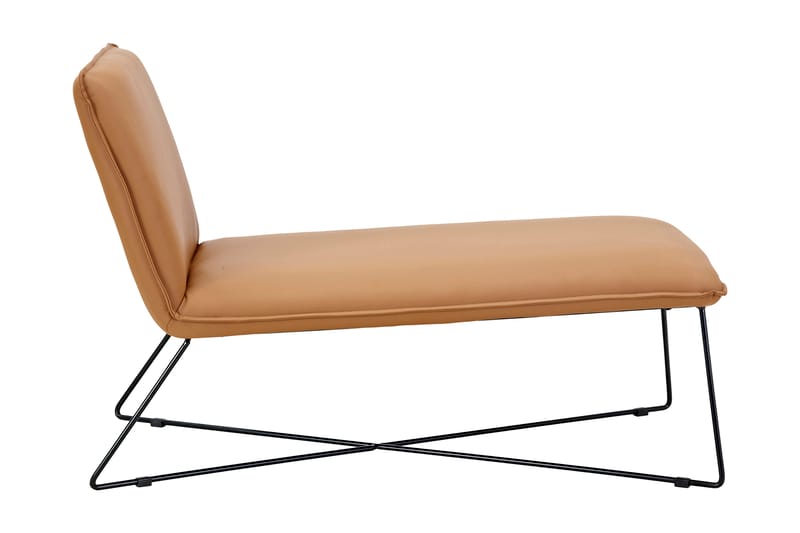 CHUCHO Loungefåtölj Konstläder Cognac - Möbler - Vardagsrum - Fåtöljer - Skinnfåtölj