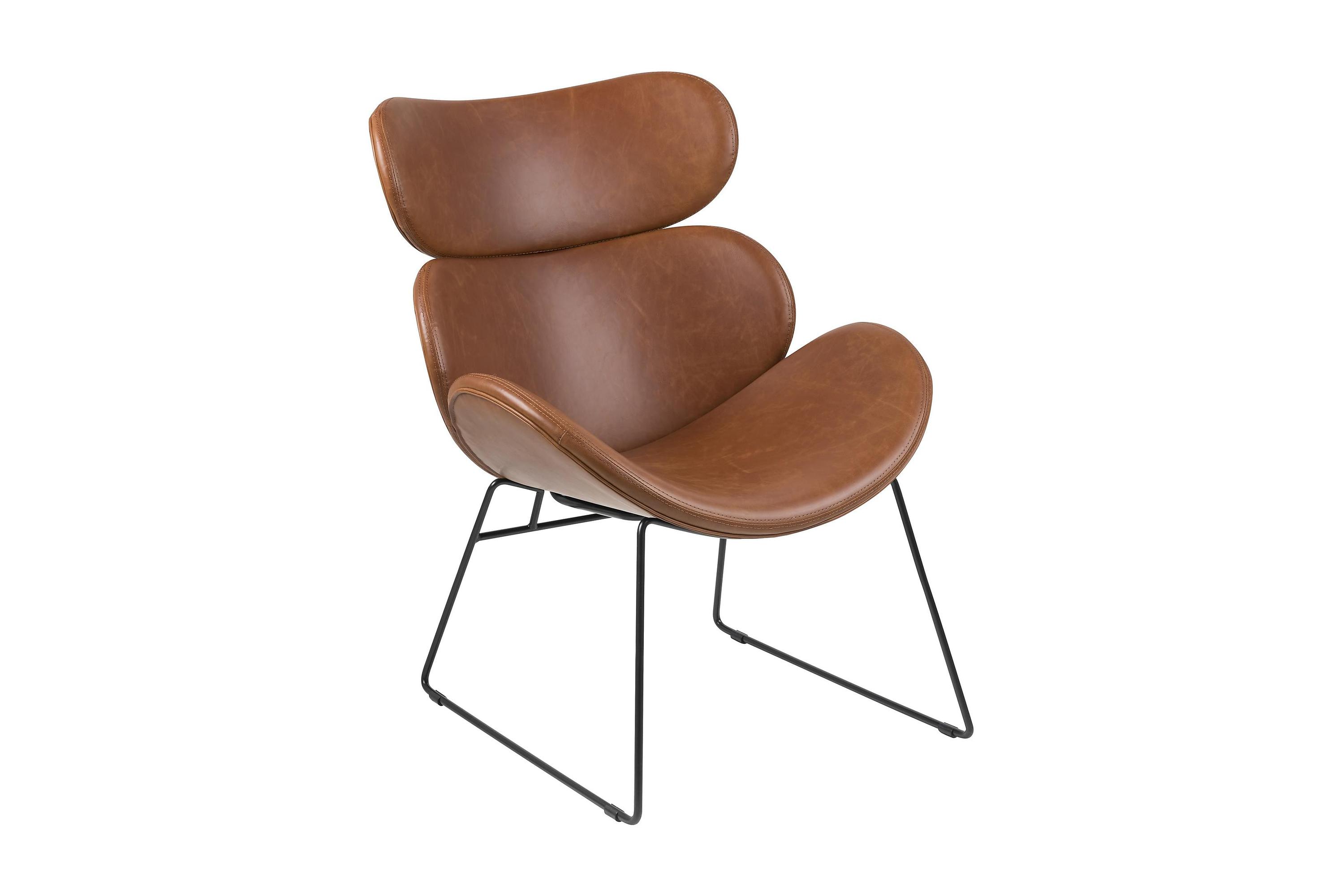 flaud fåtölj brun -