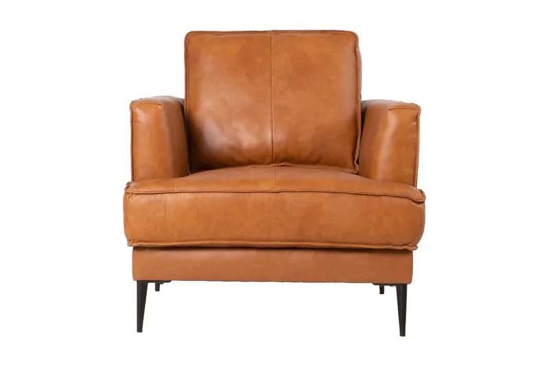 Leo Fåtölj Ljusbrun - Möbler - Vardagsrum - Fåtöljer - Skinnfåtölj