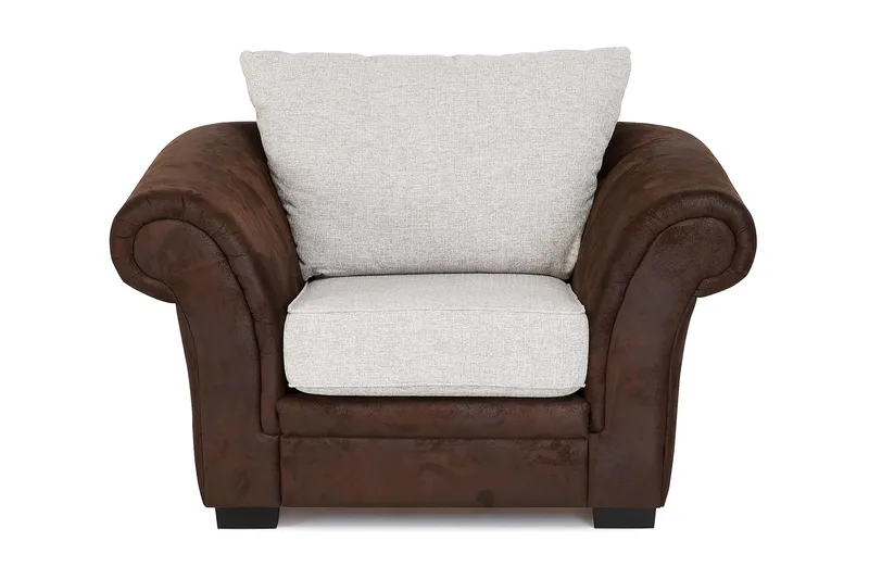 Toronto Fåtölj - Brun/Beige - Möbler - Vardagsrum - Fåtöljer - Skinnfåtölj