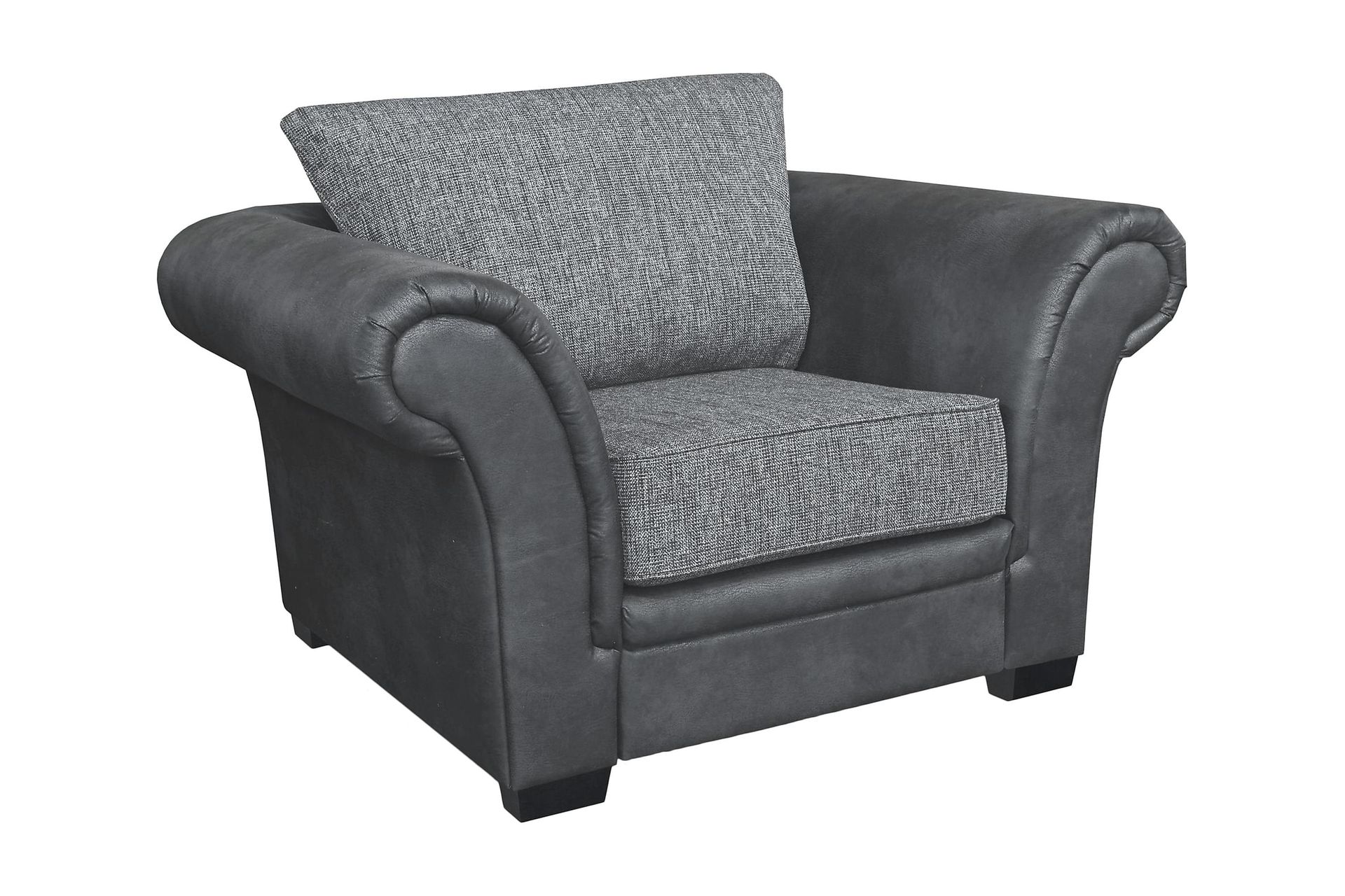 toronto fåtölj - svart/mörkgrå