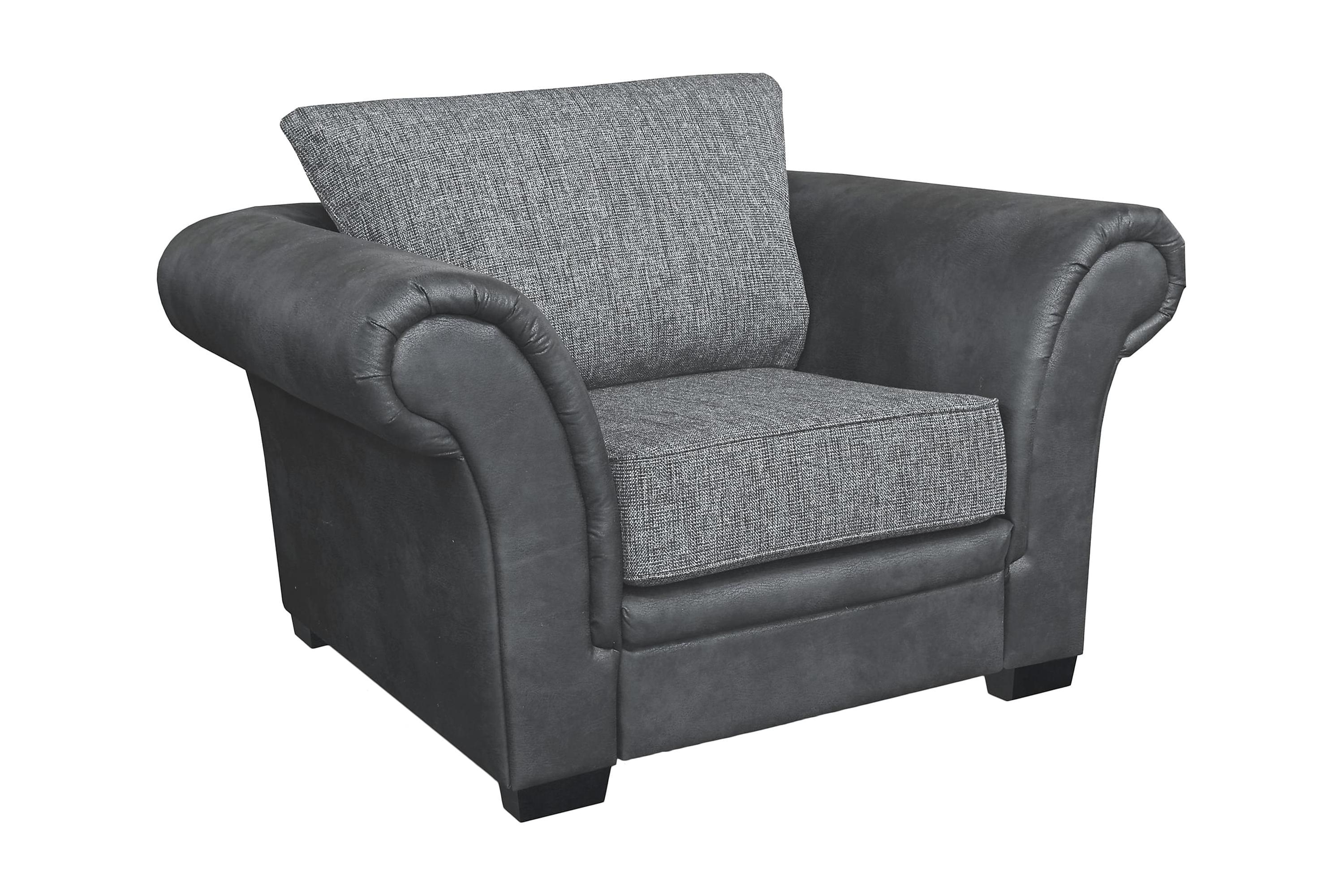 vinton fåtölj svart/mörkgrå -