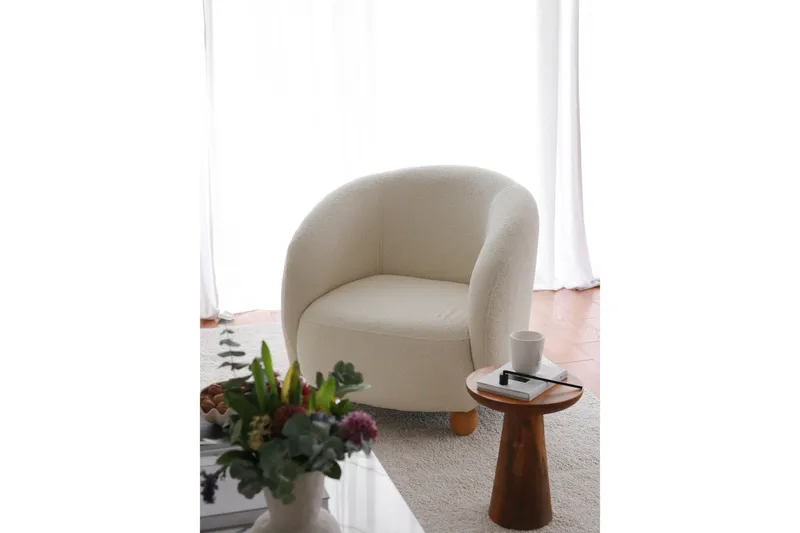 Slon Teddy Fåtölj - Vit - Möbler - Vardagsrum - Fåtöljer