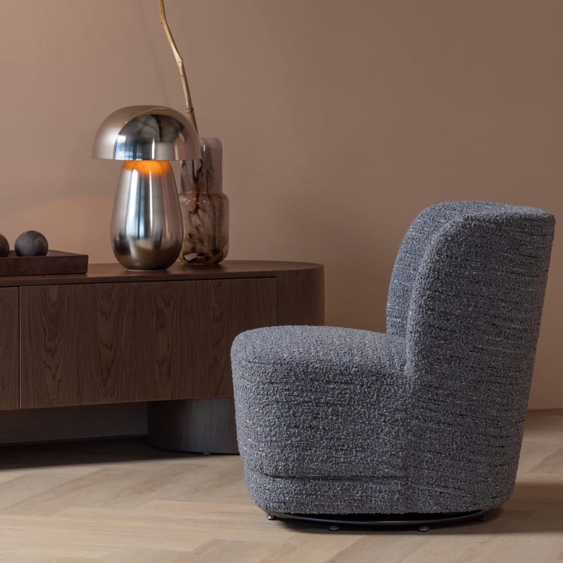 Snurrfåtölj Atty - Grå Melange - Möbler - Vardagsrum - Fåtöljer - Seniorfåtölj