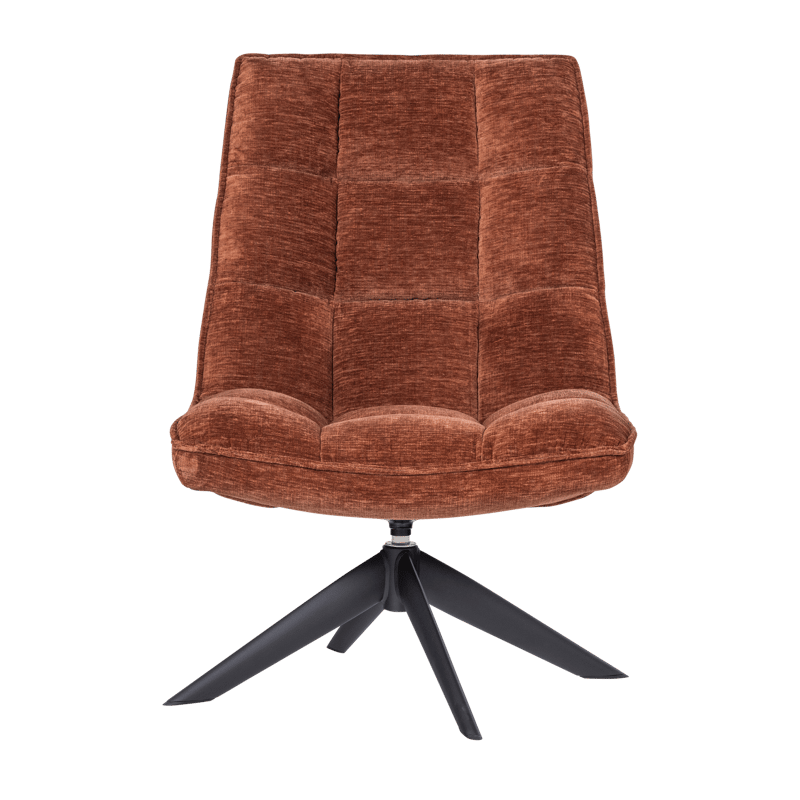 Snurrfåtölj Jouke - Rostbrun - Möbler - Vardagsrum - Fåtöljer - Fåtölj utan armstöd