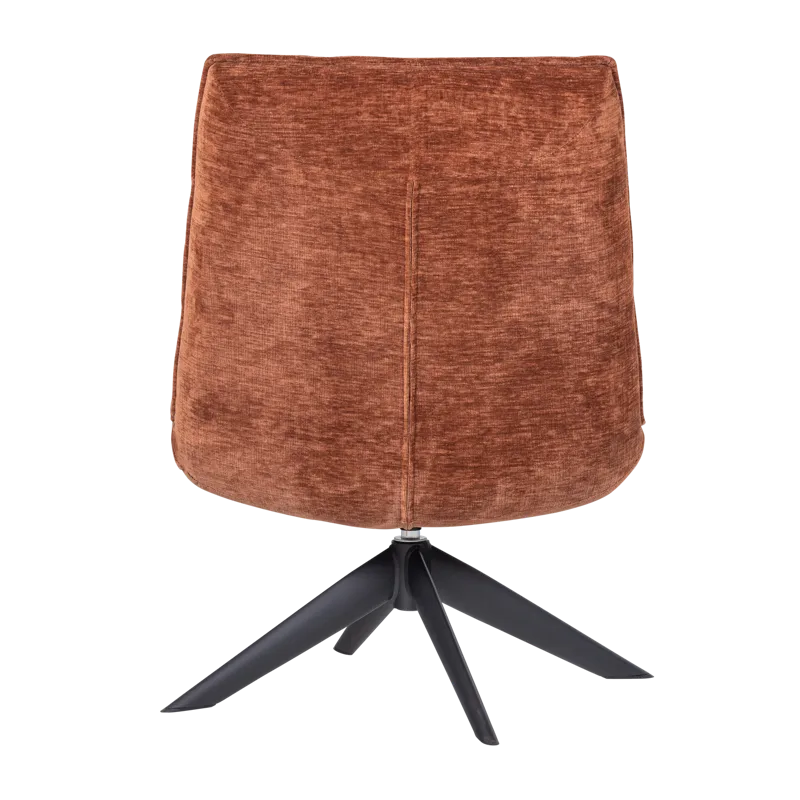 Snurrfåtölj Jouke - Rostbrun - Möbler - Vardagsrum - Fåtöljer - Fåtölj utan armstöd