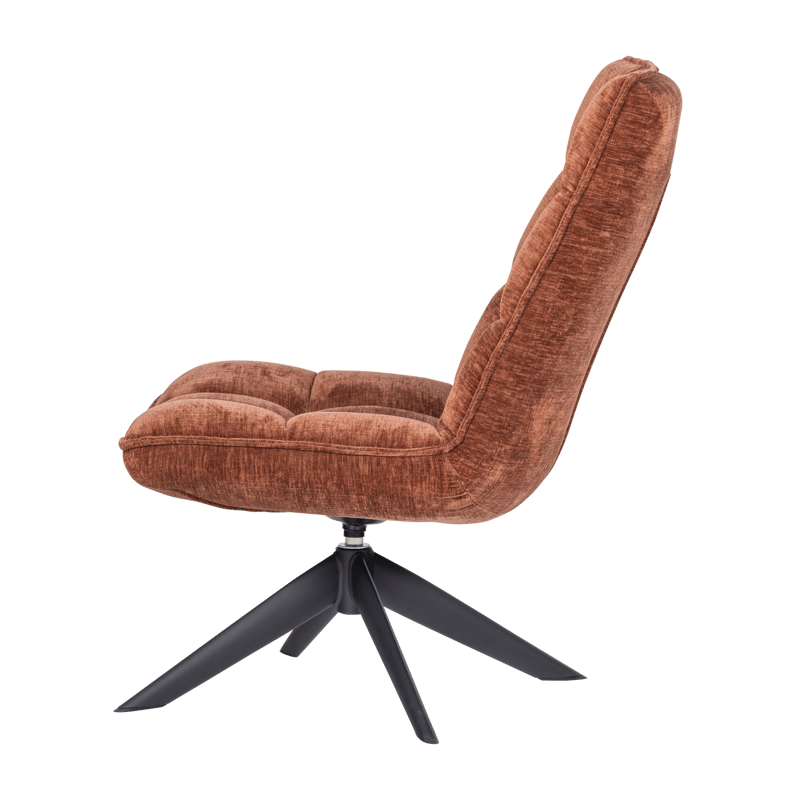 Snurrfåtölj Jouke - Rostbrun - Möbler - Vardagsrum - Fåtöljer - Seniorfåtölj