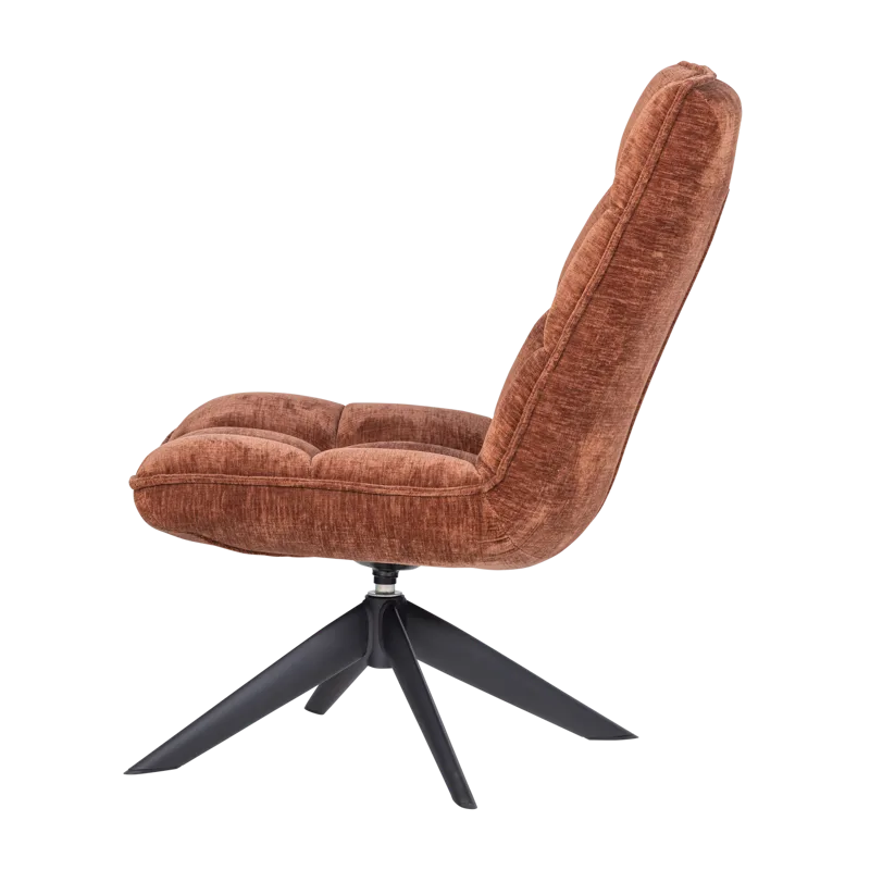 Snurrfåtölj Jouke - Rostbrun - Möbler - Vardagsrum - Fåtöljer - Fåtölj utan armstöd