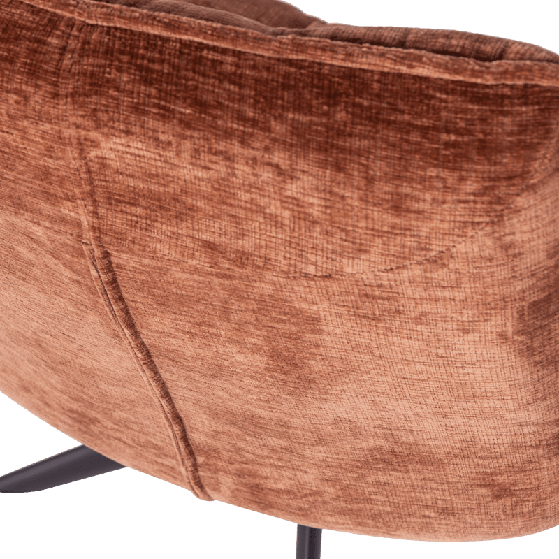 Snurrfåtölj Jouke - Rostbrun - Möbler - Vardagsrum - Fåtöljer - Seniorfåtölj