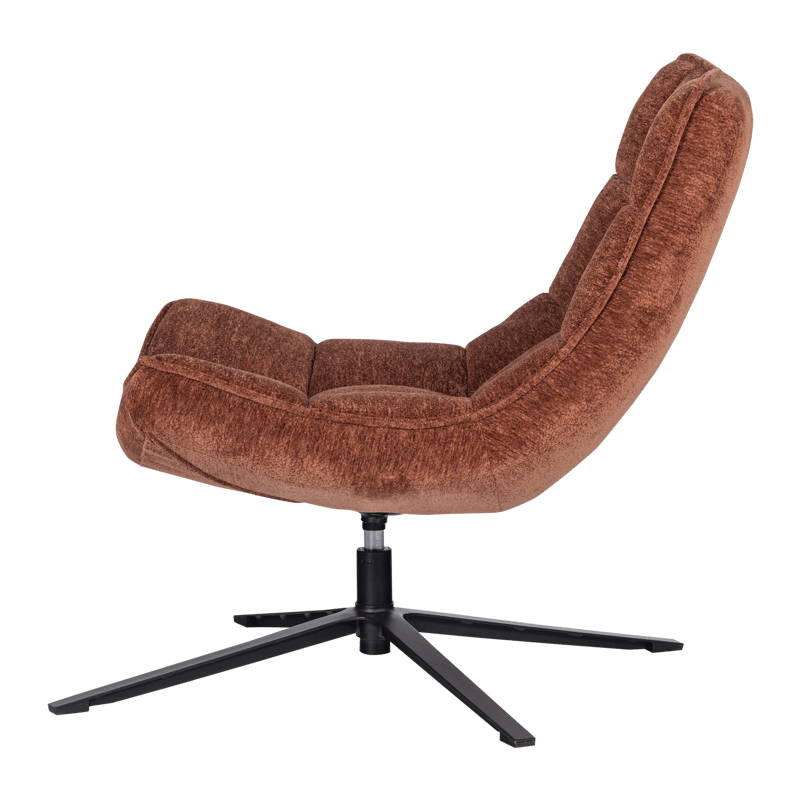 Snurrfåtölj Maudi - Brun - Möbler - Vardagsrum - Fåtöljer - Seniorfåtölj