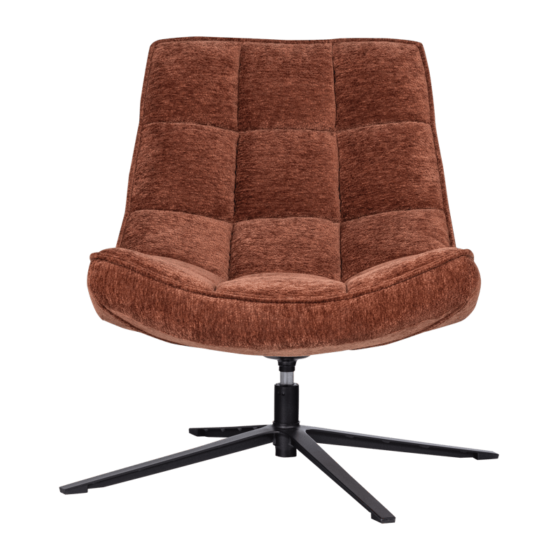 Snurrfåtölj Maudi - Brun - Möbler - Vardagsrum - Fåtöljer - Seniorfåtölj