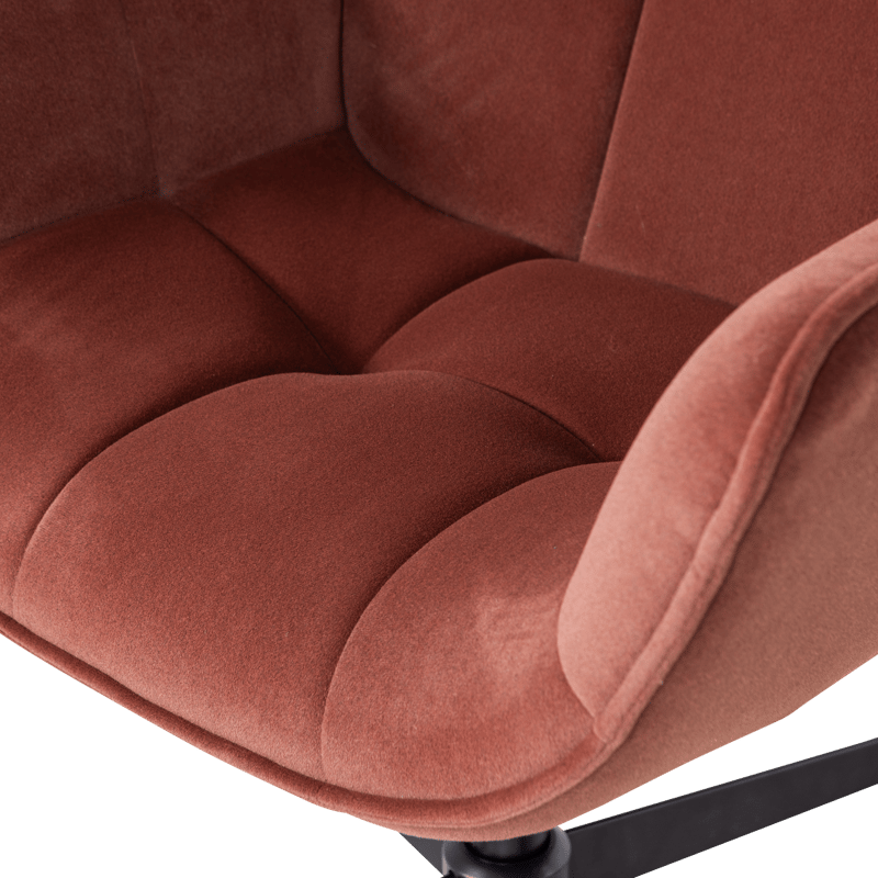Snurrfåtölj Wibo - Vinröd - Möbler - Vardagsrum - Fåtöljer - Seniorfåtölj