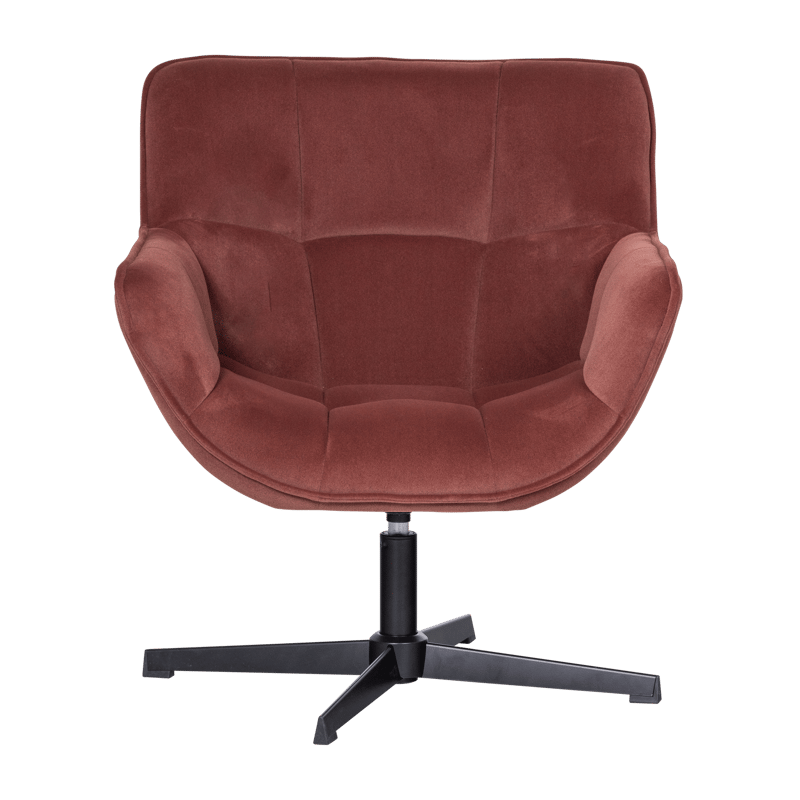 Snurrfåtölj Wibo - Vinröd - Möbler - Vardagsrum - Fåtöljer - Seniorfåtölj