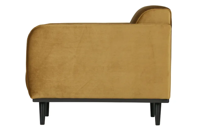 Statement Sammetsfåtölj - Honungsgul - Möbler - Vardagsrum - Fåtöljer - Sammetsfåtölj