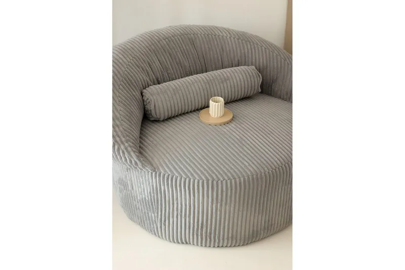 Stifen Fåtölj - Antracit - Möbler - Vardagsrum - Fåtöljer - Fåtölj med fotpall