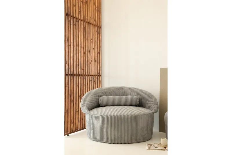 Stifen Fåtölj - Antracit - Möbler - Vardagsrum - Fåtöljer - Fåtölj med fotpall