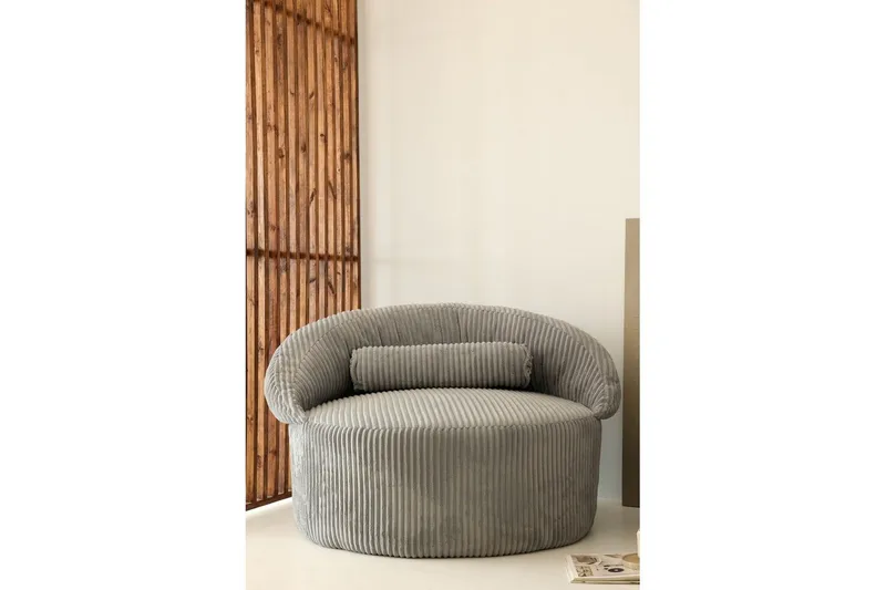 Stifen Fåtölj - Antracit - Möbler - Vardagsrum - Fåtöljer - Fåtölj med fotpall