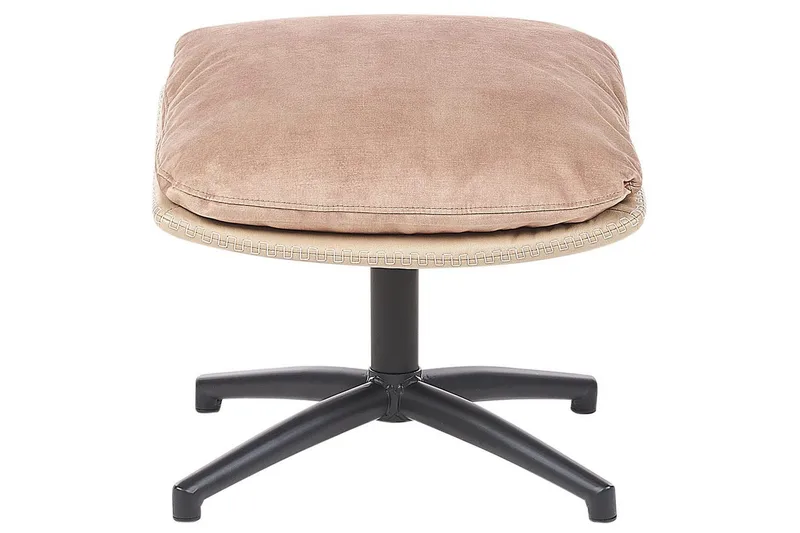 Svängbar fåtölj Eide - Beige, svart - Möbler - Vardagsrum - Fåtöljer - Fåtölj utan armstöd