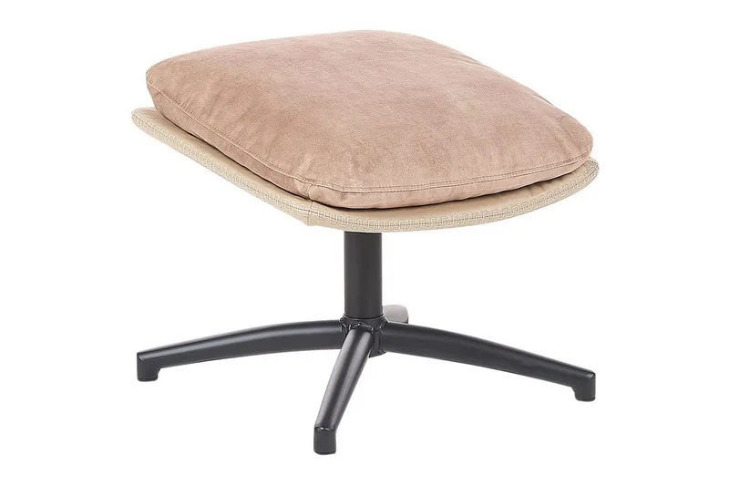 Svängbar fåtölj Eide - Beige, svart - Möbler - Vardagsrum - Fåtöljer - Fåtölj utan armstöd