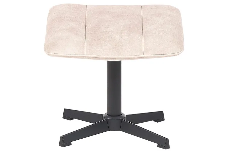 Svängbar fåtölj Lia - Beige, svart - Möbler - Vardagsrum - Fåtöljer - Fåtölj utan armstöd