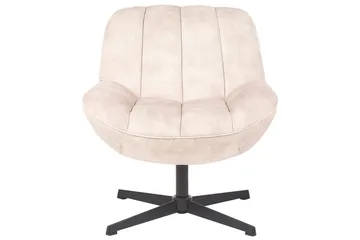 Svängbar fåtölj Lia - Beige, svart - Möbler - Vardagsrum - Fåtöljer - Fåtölj utan armstöd